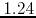 $1.24$