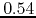 $0.54$