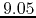 $9.05$