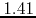 $1.41$