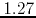 $1.27$