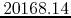$20168.14$