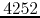 $4252$