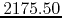 $2175.50$