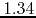 $1.34$