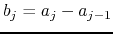 $b_{j}=a_{j}-a_{j-1}$