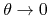 $\theta\to 0$