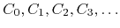 $C_{0},C_{1},C_{2},C_{3},\ldots$