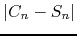 $\vert C_{n}-S_{n}\vert$