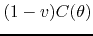 $(1-v)C(\theta)$