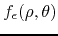 $f_{\epsilon}(\rho,\theta)$