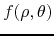 $f(\rho,\theta)$