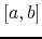 $[a,b]$