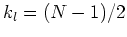 $k_{l}=(N-1)/2$