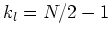 $k_{l}=N/2-1$