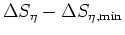$\Delta S_{\eta}-\Delta S_{\eta,{\rm
min}}$